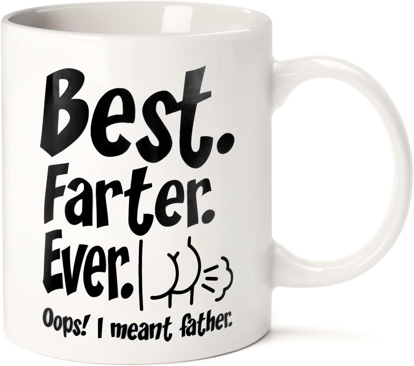 Fathers Day Funny Gifts for Dad Husband Him from Daughter Son Kids Wife - 11 OZ Ceramic Coffee Mug - Stocking Stuffers for Christmas Xmas,Birthday, Anniversary Gag Presents Ideas for PaPa Step Dad