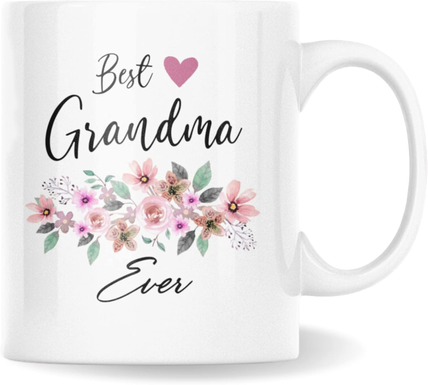 Best Grandma Ever Coffee Mug - Funny Gift For Grandmas, Grammy, Granny, Nana, Gigi, Mimi, Mamaw - Cool Present For Grandmother On Birthday, Mothers Day, Christmas - Grandmother Cup 11Oz