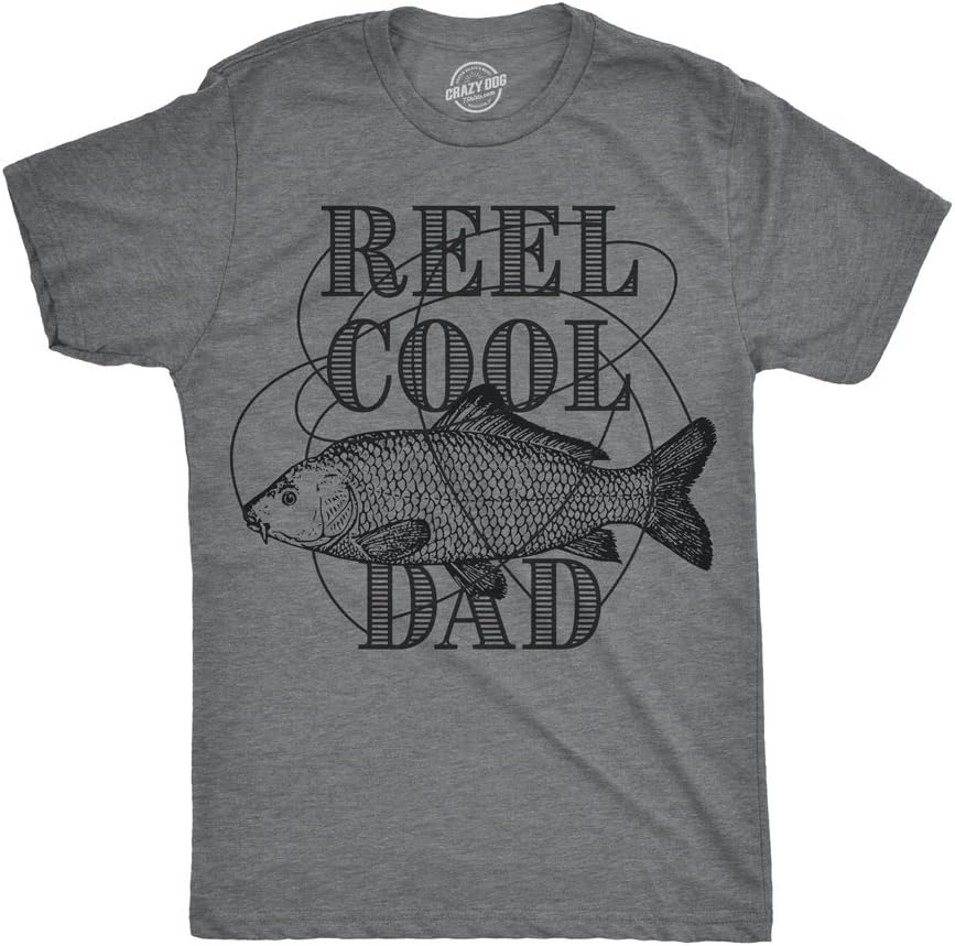 Dad Fishing Shirts Funny Father's Day Reel Cool Dad Papa Grandpa Tees