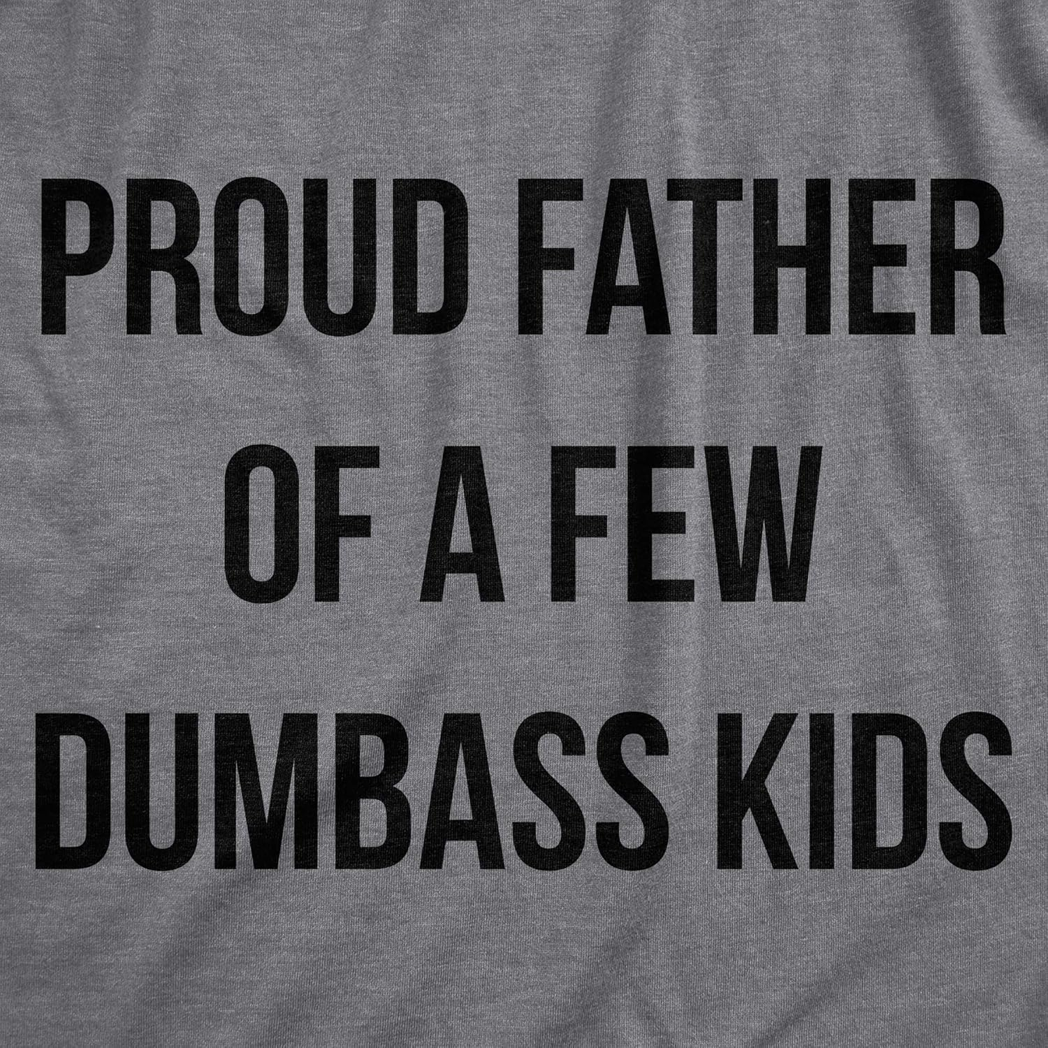 Mens Proud Father of A Few Dumbass Kids T Shirt Funny Parenting Fathers Day Tee