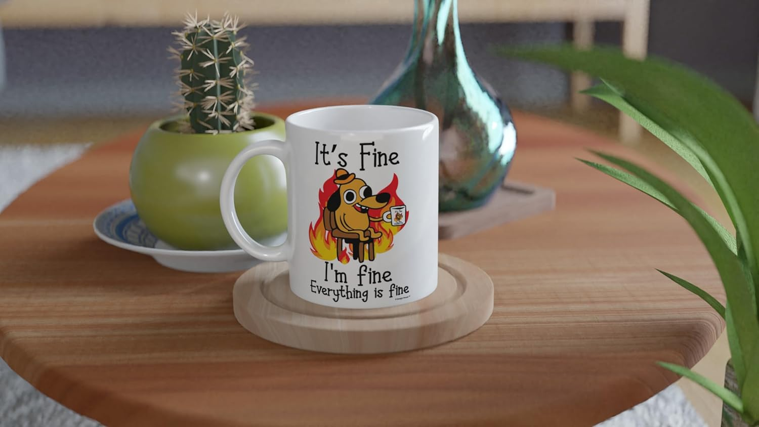 It's Fine Funny Coffee Mug, Funny Gifts for Women and Men. 11oz Coffe Cup