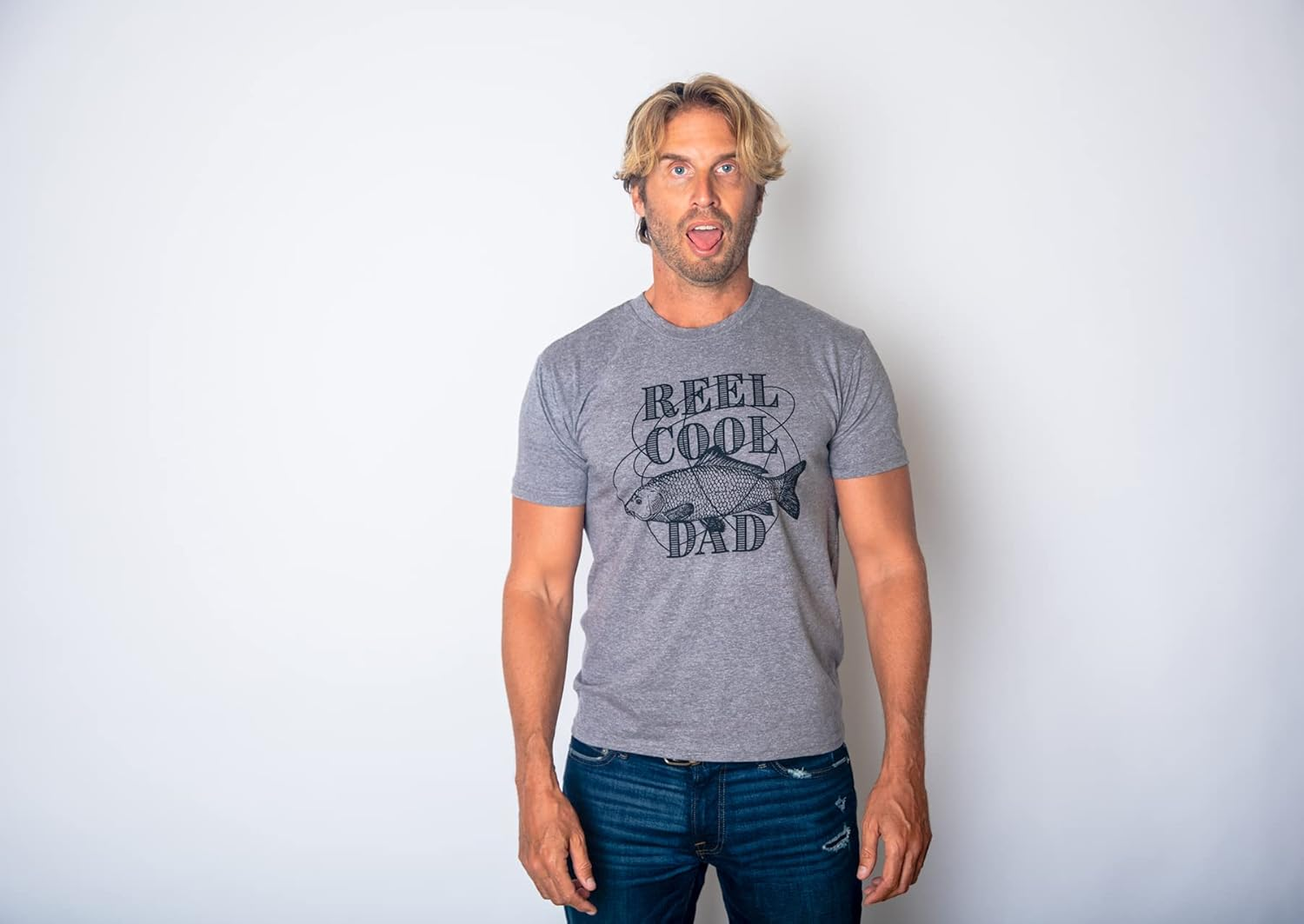 Dad Fishing Shirts Funny Father's Day Reel Cool Dad Papa Grandpa Tees
