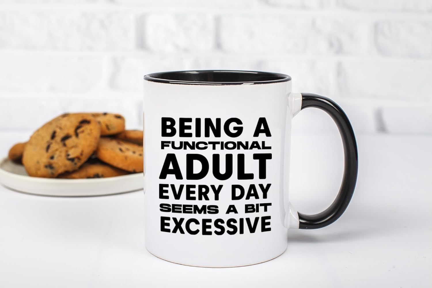 Being A Functional Adult Every Day Seems A Bit Excessive Coffee Mug - Funny Office Coworker Birthday Gift Idea for Him Her – Humorous Sarcastic Present for Best Friend Men Women - 11oz Cup