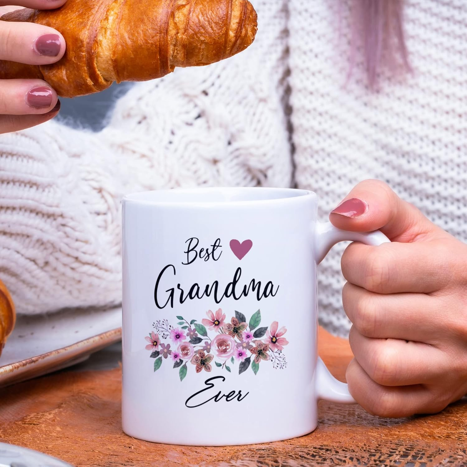 Best Grandma Ever Coffee Mug - Funny Gift For Grandmas, Grammy, Granny, Nana, Gigi, Mimi, Mamaw - Cool Present For Grandmother On Birthday, Mothers Day, Christmas - Grandmother Cup 11Oz