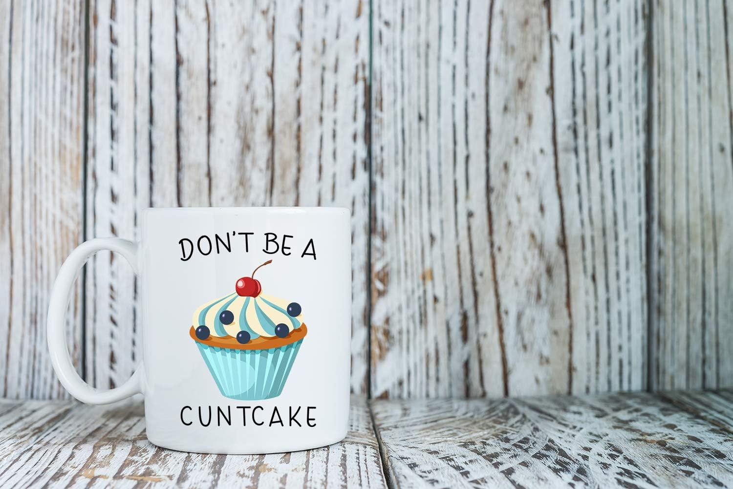 Don't Be A Cuntcake 11oz Coffee Tea Mug Funny Novelty Cup Great for Office Cute Gag for Workers, Bosses, Co-Worker, Friends, Inappropriate Coffee Mugs